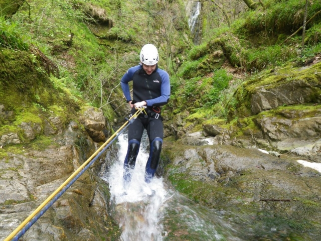  Rapel section in the ravine 